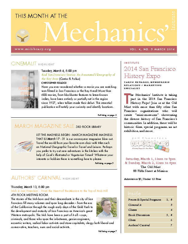 PDF version of theThis Month: March 2014 publication